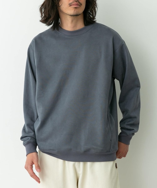 URBAN RESEARCH Sonny Label（アーバンリサーチサニーレーベル）の「クリーミータッチクルーネックプルオーバー（スウェット・メンズ・グレージュ/チャコール/ブルー・M/L/XL）」の3枚目の写真