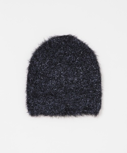 URBAN RESEARCH Sonny Label（アーバンリサーチサニーレーベル）の「CONTROL FREAK　ラメフェザーニットワッチ（ニットキャップ/ビーニー・レディース・ブラック/ベージュ/グレー・one）」の5枚目の写真