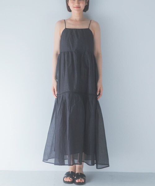 URBAN RESEARCH ROSSO（アーバンリサーチロッソ）の「MARILYN MOON　SHEER TIERED DRESS（ワンピース・レディース・BEIGE/BLACK/WHITE・Free）」の17枚目の写真