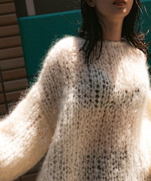 URBAN RESEARCH | モヘヤルーズハンドニット(ニット/セーター)