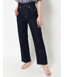 MERCURYDUO | ハイウエストストレートストレッチデニム(デニムパンツ)