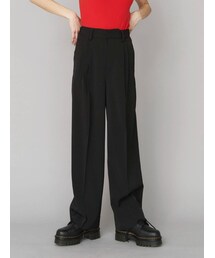 EVRIS | タックストレートカラーパンツ(スラックス)