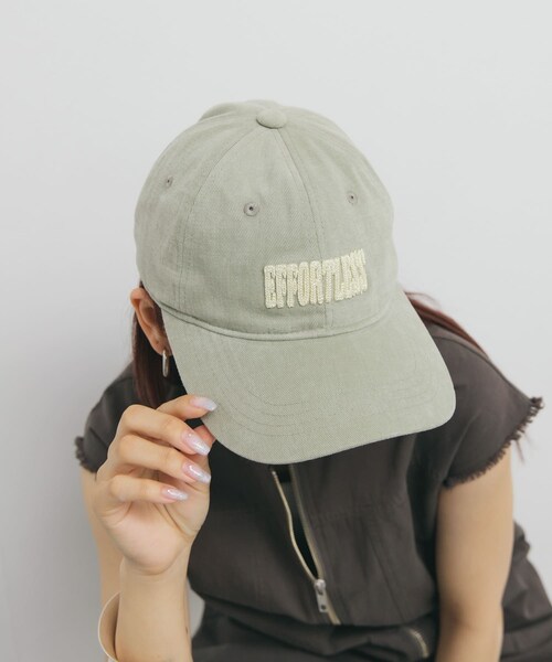 KBF（ケイビーエフ）の「プランプチェーンステッチCAP（キャップ・レディース・IVORY/BROWN/GREEN・one）」の16枚目の写真