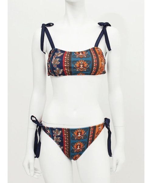 EVRIS（エヴリス）の「ORIGINAL PATTERN Swimwear（水着・レディース・レッド/ネイビー・F）」の5枚目の写真