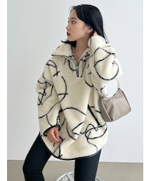 EMODA | ハーフジップボアプルオーバー(Tシャツ/カットソー)