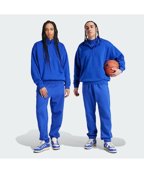adidas（アディダス）の「アディダス バスケットボール フリースジョガー（パンツ・メンズ・ホワイト/ブラウン/ブルー・XS/S/M/L/XL/2XL/3XL/4XL/5XL/3XS/2XS/XL/XXL/6XL）」の5枚目の写真