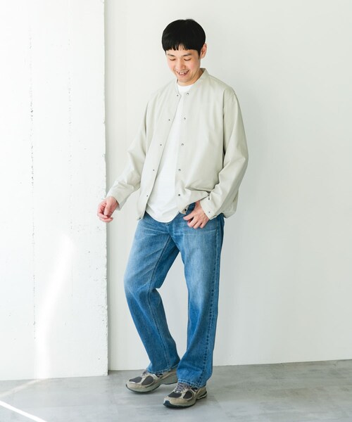 URBAN RESEARCH DOORS（アーバンリサーチドアーズ）の「『イージーケア/速乾/UVカット』クイックドライ ノーカラーライトブルゾン（ブルゾン・メンズ・CHALK/BLUEGREEN/CHARCOAL・M/L）」の13枚目の写真