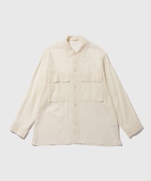 ADAM ET ROPE' | 【blurhms/ブラームス】Silk-Co Voile Military Shirt(シャツ/ブラウス)