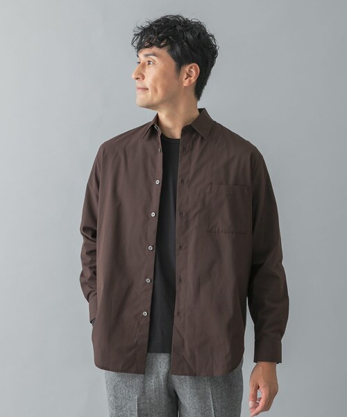 URBAN RESEARCH ROSSO(アーバンリサーチロッソ)の「『抗菌 / 防臭』『XLサイズあり』アーバンリラックスブロードレギュラーカラーシャツ(シャツ/ブラウス・メンズ・WHITE/NAVY/BROWN/KHAKI/CHARCOAL/STRIPE/CHECK・S/M/L/XL)」の3枚目の写真