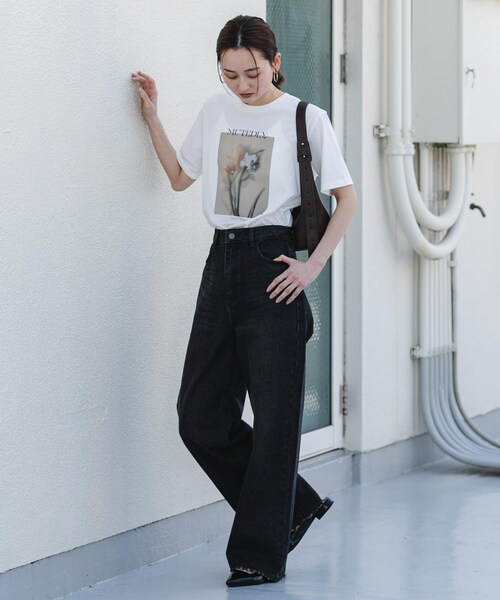 SENSE OF PLACE by URBAN RESEARCH（センスオブプレイスバイアーバンリサーチ）の「ストレートレッグデニム（その他パンツ・レディース・D.INDIGO/BLACK/BEIGE/L.INDIGO・S/M/XS/L/XL）」の10枚目の写真