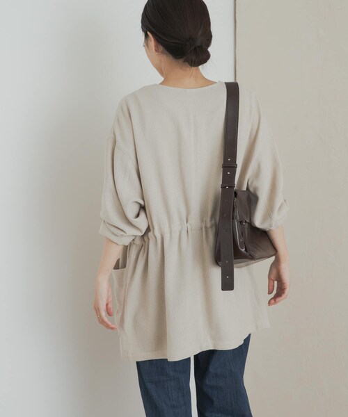URBAN RESEARCH DOORS(アーバンリサーチドアーズ)の「ウエストドロストジャケット(テーラードジャケット・レディース・BLACK/BEIGE・M)」の18枚目の写真