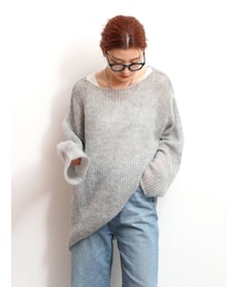 Ungrid | 透かし編みル－ズニット(ニット/セーター)