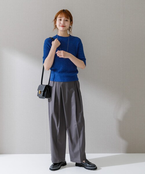 URBAN RESEARCH ROSSO（アーバンリサーチロッソ）の「コットンシャギーハイネックプルオーバー（ニット/セーター・レディース・WHITE/ORANGE/BLUE・FREE）」の15枚目の写真