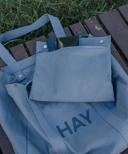 SENSE OF PLACE by URBAN RESEARCH（センスオブプレイスバイアーバンリサーチ）の「HAY　Shopper Bag M（トートバッグ・メンズ・LAVENDER/SoftYellow/Burgundy/SteelBlue・One）」の8枚目の写真