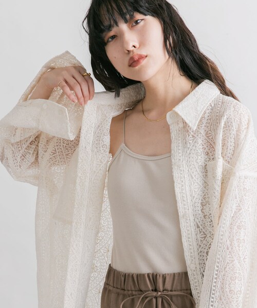 KBF（ケイビーエフ）の「スパゲティストラップカップ付きキャミ（キャミソール・レディース・L.BEIGE/YEL GREEN/BLACK/BLUE GRAY/BROWN・one）」の22枚目の写真