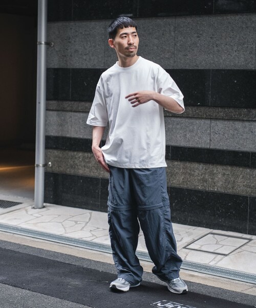 URBAN RESEARCH DOORS（アーバンリサーチドアーズ）の「『Sサイズ/WEB限定』『吸水速乾/接触冷感/イージーケア』クイックドライ ショートスリーブTシャツ（Tシャツ/カットソー・メンズ・WHITE/BLUE/NAVY/CHARCOAL/WHTxBLK/BLKxWHT/BEG×BLK・S/M/L/XL）」の15枚目の写真