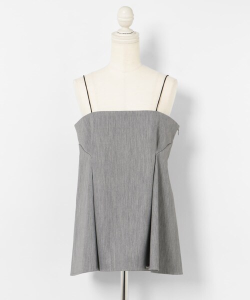 THE GOODLAND MARKET（ザグッドランドマーケット）の「&her　Tack Cami（Tシャツ/カットソー・レディース・WHITE/BLACK/GRAY・one）」の3枚目の写真