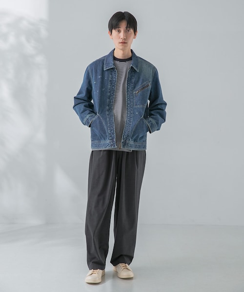 URBAN RESEARCH（アーバンリサーチ）の「new basic 10oz DENIM WORK JACKET（デニムジャケット・メンズ・INDIGO/BLACK・M/L）」の13枚目の写真