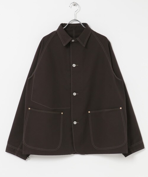 URBAN RESEARCH DOORS(アーバンリサーチドアーズ)の「FORK&SPOON PEダックカバーオール(カバーオール・メンズ・INK BLACK/BROWN・4/5)」の10枚目の写真