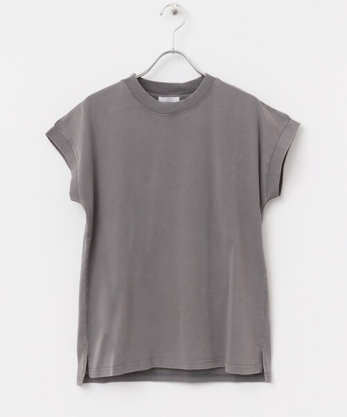 ITEMS URBANRESEARCH（アイテムズ アーバンリサーチ）の「ピグメントフレンチTシャツ（Tシャツ/カットソー・レディース・CML/GRY/BLK・FREE）」の21枚目の写真