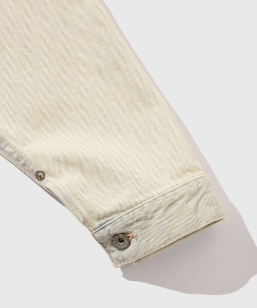ADAM ET ROPE'（アダムエロペ）の「【DAIRIKU/ダイリク】Ice Wash 2PKT Denim Jacket（デニムジャケット・メンズ・ホワイト系・L/M）」の7枚目の写真