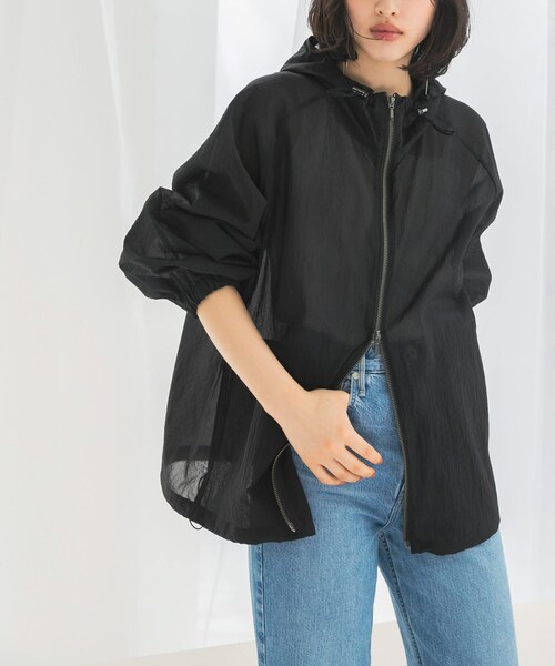 URBAN RESEARCH ROSSO（アーバンリサーチロッソ）の「シアーパーカーブルゾン（ブルゾン・レディース・black/white・FREE）」の15枚目の写真
