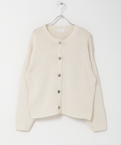 かぐれ（カグレ）の「コットンローゲージショートカーディガン（カーディガン/ボレロ・レディース・IVORY/BLACK・Free）」の16枚目の写真