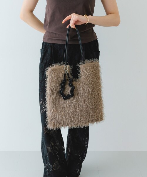 RODE SKO（ロデスコ）の「ヘアリートートバッグ（トートバッグ・レディース・BLACK/BEIGE/OLIVE・one）」の21枚目の写真