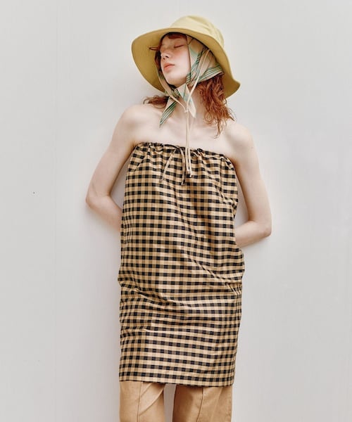 ADAM ET ROPE'(アダムエロペ)の「【COMING OF AGE(カミング オブ エイジ)】DRASTRING MAXI SKIRT(スカート・レディース・ブラック/キミドリ/ターコイズ/レッド・F)」の2枚目の写真