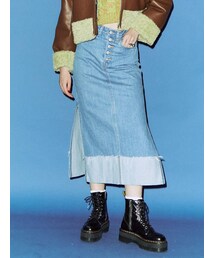 jouetie | サイドスリットストレートスカート(デニムスカート)