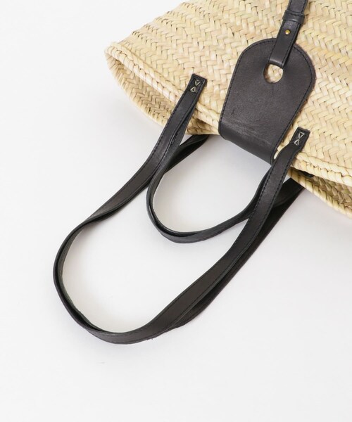 URBAN RESEARCH（アーバンリサーチ）の「『別注』KECH Le ESSENTIELS×UR　RAFFIALEATHER2WAYBAG（かごバッグ・レディース・Black/Brown・-）」の12枚目の写真