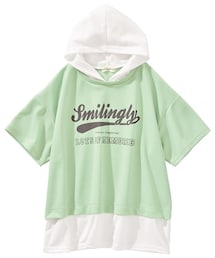 nissen | ビッグシルエットポンチパーカーＴシャツ(Tシャツ/カットソー)