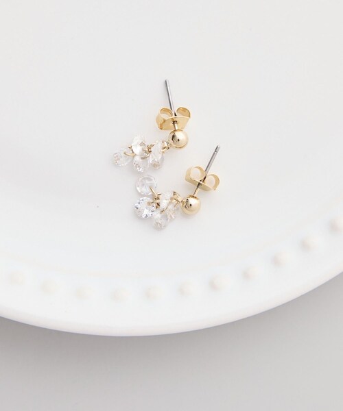 ROPE' PICNIC(ロペピクニック)の「スイングビジューピアス(ピアス(両耳用)・レディース・ゴールド/シルバー・F)」の3枚目の写真