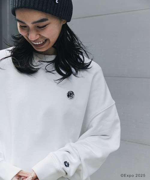 THE GOODLAND MARKET（ザグッドランドマーケット）の「EXPO2025 SWEATSHIRTS（スウェット・メンズ・WHITE/BLACK/C.GRAY/C.GR×BK・S/M/L）」の7枚目の写真