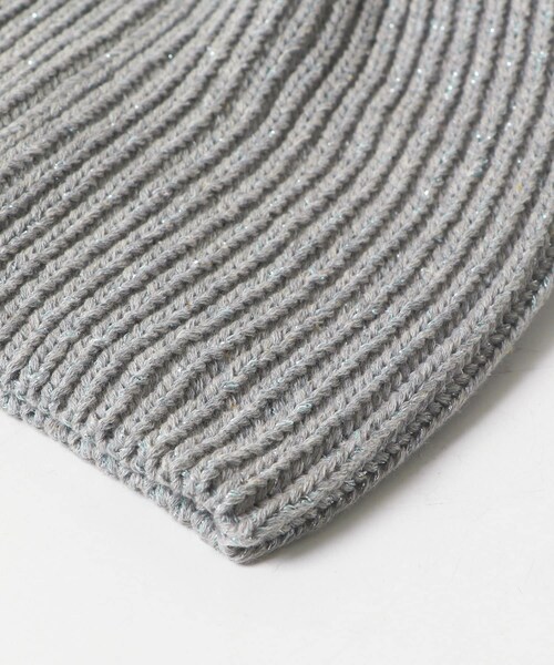 URBAN RESEARCH Sonny Label（アーバンリサーチサニーレーベル）の「ラメニットワッチ（ニットキャップ/ビーニー・レディース・Lグレー/グレー/ネイビー・one）」の9枚目の写真