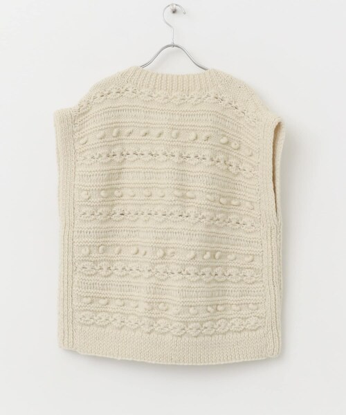 かぐれ（カグレ）の「ネパールハンドニットベスト（ベスト・レディース・IVORY・FREE）」の12枚目の写真