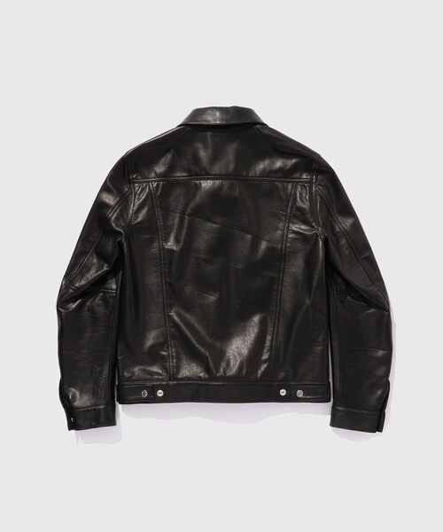 ADAM ET ROPE'（アダムエロペ）の「【A LEATHER/エーレザー】RUCKER JACKET(STANDARD)（ライダースジャケット・メンズ・ブラック・1/2/3）」の16枚目の写真