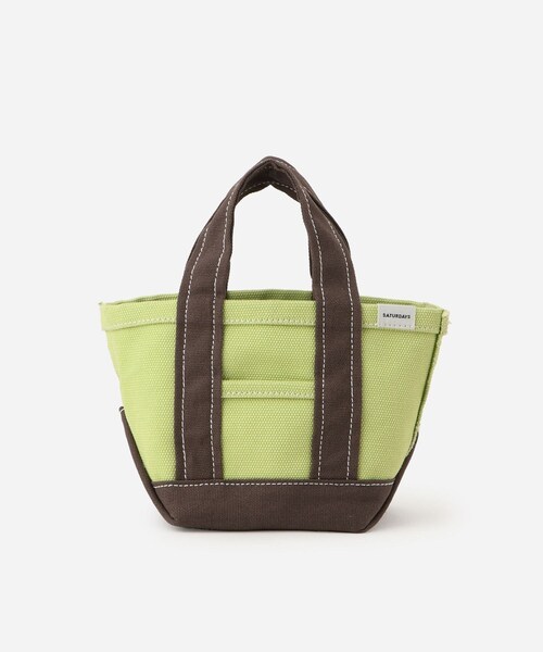 Saturdays NYC(サタデーズ ニューヨークシティ )の「Canvas Mini Tote Bag(トートバッグ・レディース・ブラック/キミドリ/ネイビー/レッド/イエロー・F)」の2枚目の写真