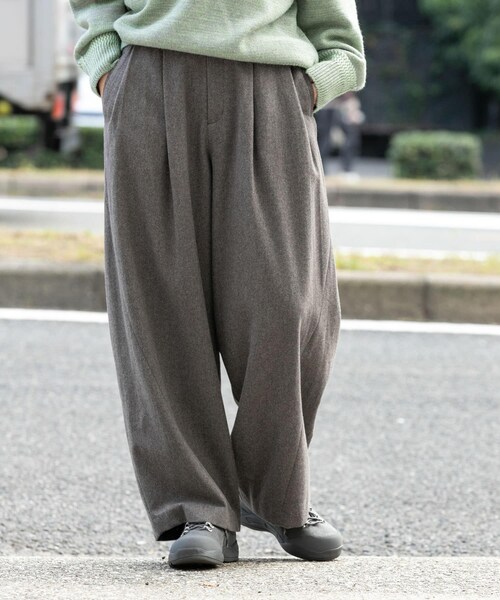 EKAL（エカル）の「ウールツィードパンツ（その他パンツ・レディース・モカグレー/ブラック・One）」の15枚目の写真