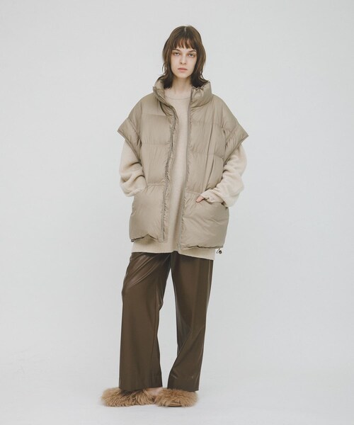 LAATO（ラート）の「short-sleeved down vest（その他アウター・レディース・チョコレート/ラクダ・FREE）」の22枚目の写真