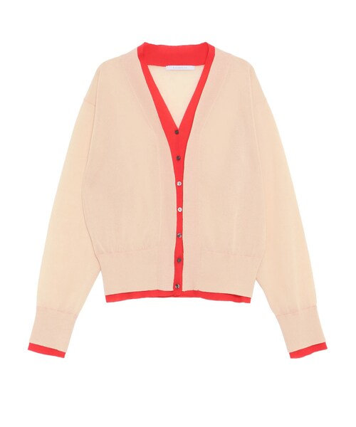 ELENDEEK（エレンディーク）の「COLOR LAYERED SHEER CD（ニット/セーター・レディース・オフホワイト/チャコールグレー/ライム/ベージュ・F）」の2枚目の写真