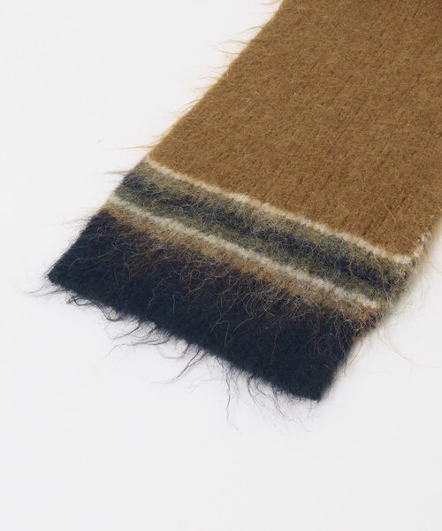 KBF（ケイビーエフ）の「エンドボーダーデザインマフラー（マフラー・レディース・GRAY/CAMEL/BLACK・One）」の17枚目の写真