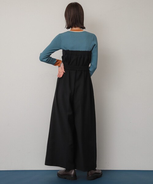 SENSE OF PLACE by URBAN RESEARCH（センスオブプレイスバイアーバンリサーチ）の「ベアオールインワン（サロペット/オーバーオール・レディース・BLACK/GRAY/BEIGE・S/M）」の7枚目の写真