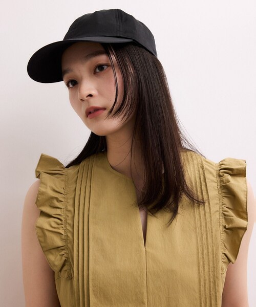 ADAM ET ROPE'（アダムエロペ）の「【WEB限定】フリルショルダーワンピース（ワンピース・レディース・ブラック/ベージュ・36/38）」の11枚目の写真