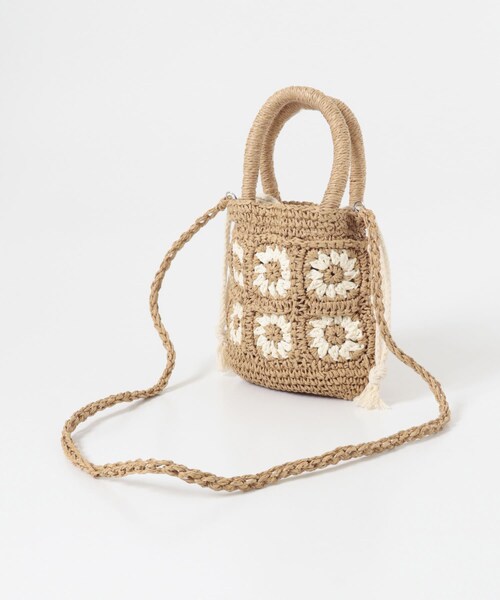 URBAN RESEARCH DOORS（アーバンリサーチドアーズ）の「ペーパーフラワーモチーフバッグ(KIDS)（その他・キッズ・NATURAL・One）」の4枚目の写真