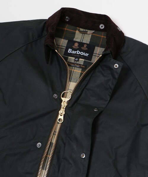 URBAN RESEARCH（アーバンリサーチ）の「Barbour　MODIFIED EXMOOR JACKET（ステンカラーコート・メンズ・BLACK/SAGE・36/38/40）」の12枚目の写真