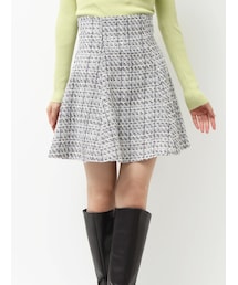 MERCURYDUO | オリジナルツイードミニスカパン【セットアップ着用可】(スカート)