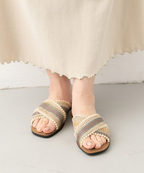 KBF（ケイビーエフ）の「ペーパークロスサンダル∴（サンダル・レディース・MULTI/BEIGE MIX/BLACK・36/37/38）」の18枚目の写真