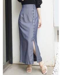 MERCURYDUO | ボタンデザインスリットタイトスカート(スカート)