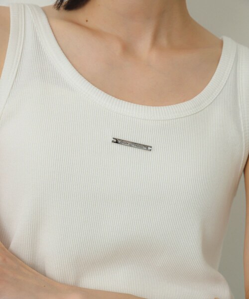 SENSE OF PLACE by URBAN RESEARCH（センスオブプレイスバイアーバンリサーチ）の「プレートピグメントタンクトップ（タンクトップ・レディース・PINK/OFF WHITE/GRAY・COMPACT/one）」の8枚目の写真